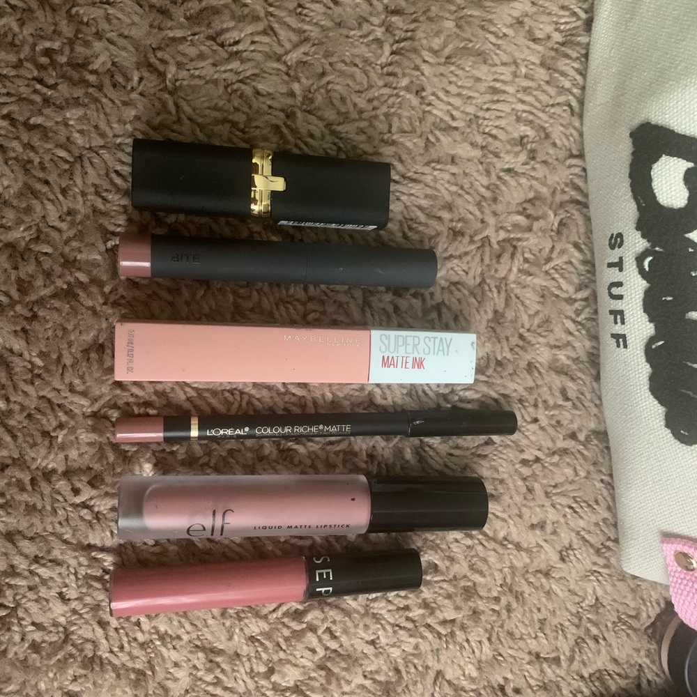 Nude/Mauve lip bundle! 💄Sephora, L’Oréa, Bite